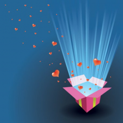 Free Open Gift Box with Love Presents Clipart and Vector ...