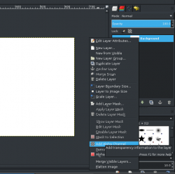 In GIMP, how do I make part of image transparent manually ...