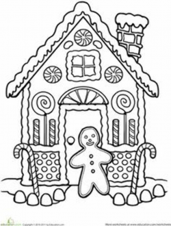 clipart gingerbread house black and white - Google Search ...