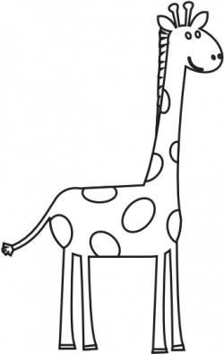 Download Giraffe Clipart Black And White - Black And White Giraffe ...