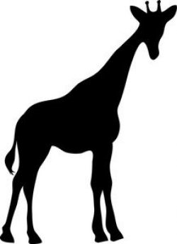 Free Giraffe Clip Art Image: Silhouette of a Giraffe in Africa | SVG ...