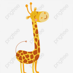 Cartoon Cute Giraffe Vector, Cute Clipart, Giraffe Clipart, Cute ...