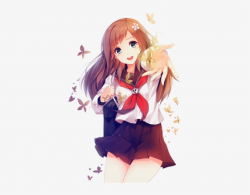 Anime Girl Icon Clipart - Kawaii Anime School Girls - Free ...