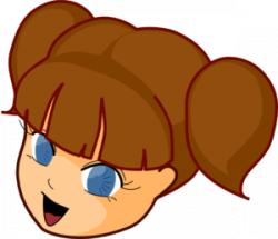 Girl brown hair clip art at vector clip art - Cliparting.com