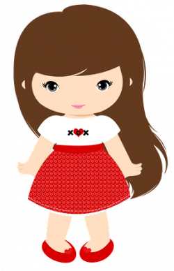 cartoon girl Primary cute little girl clipart for animations with ...
