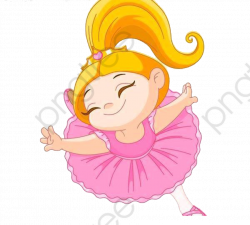 Girl Dancing, Dancing Clipart, Cartoon, Blond Hair PNG Transparent ...