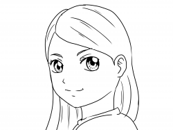 Easy Girl Drawing - Clip Art Library