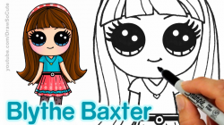 How to Draw Blythe Baxter step by step Cute and Easy - Littlest Pet Shop