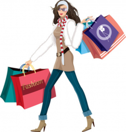 Fashion shopping girls clip art free vector download (220,776 Free ...