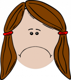 Sad Girl Clip Art at Clker.com - vector clip art online, royalty ...