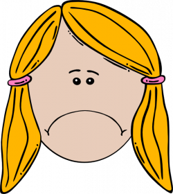 Sad Girl Clip Art at Clker.com - vector clip art online, royalty ...