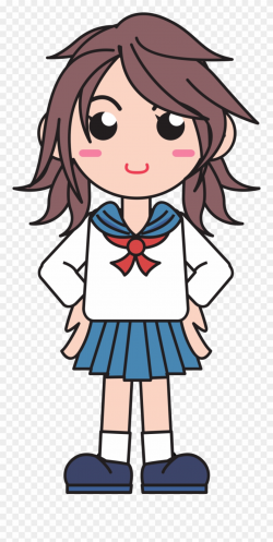 Japanese School Girl Clipart (#790006) - PinClipart