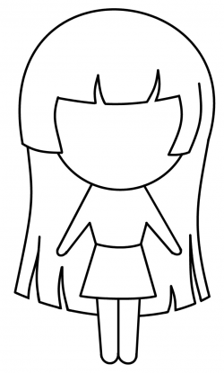 Simple Cartoon Girl Drawing - Clipart library - Clip Art Library