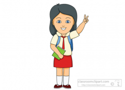 Girl School Uniform Clipart - Clip Art Library