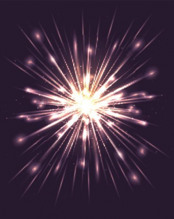Bright explosion with rays and glare. Clipart Image | + ...