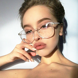 eGirl Transparent Clear Frame Tumblr Glasses