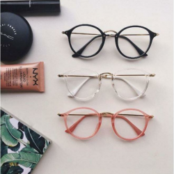 ROUND CLEAR AESTHETIC GLASSES
