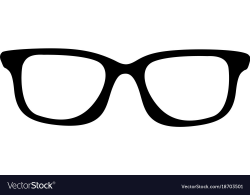 Black icon glasses cartoon