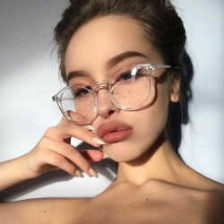 US $2.4 52% OFF|Fashion Transparent round glasses clear frame Women  Spectacle myopia glasses Men EyeGlasses Frame nerd optical frames clear-in  Women\'s ...
