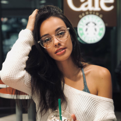 Joyce - Transparent Clear Colored Round Frame Glasses