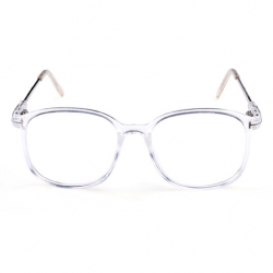 SQUARE TRANSPARENT CLEAR FRAME PLASTIC GLASSES