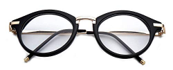 GAMT Round Hipster Glasses Clear Full Frame Eyeglasses for Men and Women