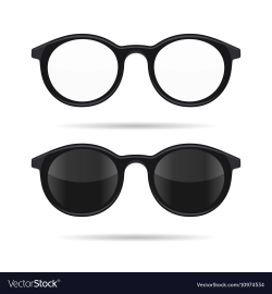 Hipster Glasses Set Transparent and Sunglasses