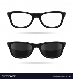 Hipster Glasses Set Transparent and Sunglasses