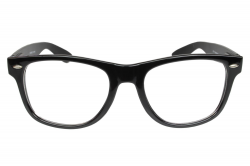 Fake Glasses Nerd Buddy Holly Classic Thick Black Frame Clear Lens Spring  Hinge