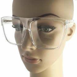Clear Square Flat Top Aviator Large Big Oversized Frame Women Lauren  Sunglasses | eBay