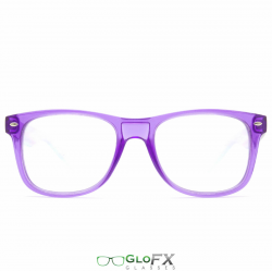 GloFX Ultimate Diffraction Glasses - Transparent Purple