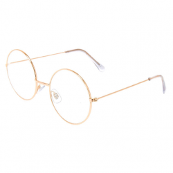 Gold Round Clear Lens Frames