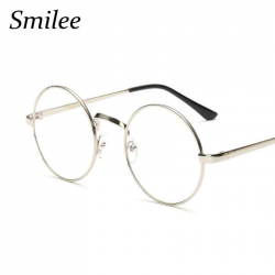 Transparent Round Glasses Women Optical Frame Spectacles Glasses Retro  Myopia Nerd Circle Glasses Men Metal Eyeglasses Frame