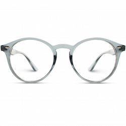 Joyce - Transparent Clear Colored Round Frame Glasses
