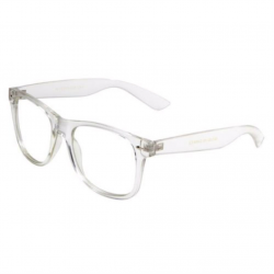 Amazon.com: Crystal Transparent Classic Square Sunglasses ...