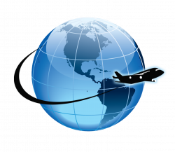 Globe clipart airplane, Globe airplane Transparent FREE for ...