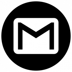 Gmail Free Icon of Address Book providers in Black & White Icons