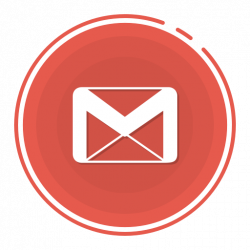 Gmail circle icon, gmail icon, gradient icon, social media ...