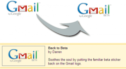 How to switch to old Gmail logo with Beta word? | Back to ...