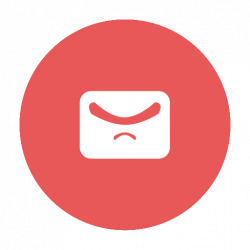 Circular, email, gmail, hotmail, mail, modern, red icon
