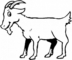 Line Drawing Of A Goat - ClipArt Best | kussings in 2019 | Coloring ...