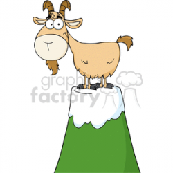 cartoon mountain goat clipart. Royalty-free clipart # 383263