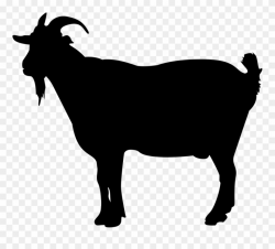 Mutton Clipart Goat - English Bulldog Silhouette - Png Download ...