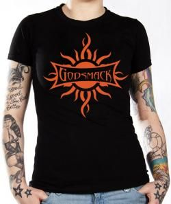 Godsmack Girls T-Shirt - Classic Logo | Band shirts, Shirts ...