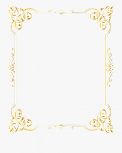 Decorative Border Gold Frame Png Clip Art Image #702950 ...