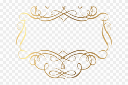Golden Clipart Gold Filigree - Gold Circle Border Fancy ...
