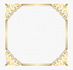 Fancy Gold Border Png #2763566 - Free Cliparts on ClipartWiki