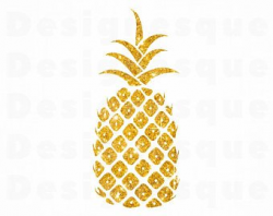 Gold Pineapple Svg, Glitter Pineapple SV #91959 - PNG Images ...