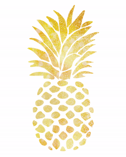 Pineapple clipart gold pineapple, Pineapple gold pineapple ...