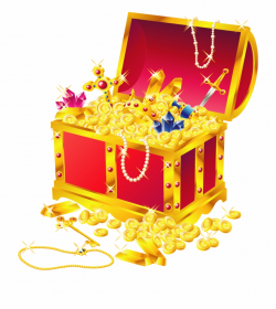 Treasure Chest Of Gold Coins Vector Illustration 943 - Clip ...